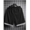 imageSOLY HUX Mens Drawstring Waist Athletic Shorts Workout Gym Track Shorts with PocketBlack Stiped