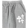 imageSOLY HUX Mens Drawstring Waist Jogger Sweatpants Gothic Gym Workout Athletic Pants with Pockets Light Grey Large