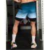 imageSOLY HUX Mens Gradient Athletic Shorts Letter Graphic Drawstring Waist Workout Running Shorts with PocketsBlue and White Ombre