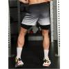 imageSOLY HUX Mens Gradient Athletic Shorts Letter Graphic Drawstring Waist Workout Running Shorts with PocketsMulticoloured Ombre
