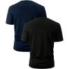 imageSOLY HUX Mens Letter Graphic Tee Tops Classic Short Sleeve Crew Neck TShirts 2 PieceBlack and Blue