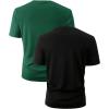 imageSOLY HUX Mens Letter Graphic Tee Tops Classic Short Sleeve Crew Neck TShirts 2 PieceBlack and Green