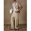 imageSOLY HUX Mens Office Dress Pants Loose Work Business Casual Suit Pants Trousers with PocketsPlain Khaki