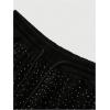 imageSOLY HUX Mens Rhinestone Sparkly Shorts Drawstring Waist Distressed Summer Party Track ShortsBlack Rhinestone