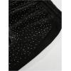imageSOLY HUX Mens Rhinestone Sparkly Shorts Drawstring Waist Distressed Summer Party Track ShortsBlack Rhinestone