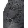 imageSOLY HUX Mens Ripped Jean Shorts Streetwear Distressed Straight Leg Summer Denim ShortsDark Grey