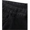 imageSOLY HUX Mens Ripped Jean Shorts Streetwear Distressed Straight Leg Summer Denim ShortsPlain Black