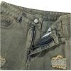 imageSOLY HUX Mens Ripped Jean Shorts Streetwear Distressed Straight Leg Summer Denim ShortsYellow Blue