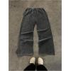 imageSOLY HUX Mens Side Striped Sweatpants Drawstring Waist Zipper Baggy Wide Leg Pants StreetwearBlack Striped