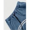 imageSOLY HUX Mens Side Striped Sweatpants Drawstring Waist Zipper Baggy Wide Leg Pants StreetwearDusty Blue