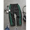 imageSOLY HUX Mens Sports Athletic Pants Drawstring Waist Straight Leg Casual Workout Baggy SweatpantsBlack Green Multi