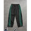 imageSOLY HUX Mens Sports Athletic Pants Drawstring Waist Straight Leg Casual Workout Baggy SweatpantsBlack Green Multi