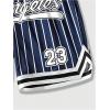 imageSOLY HUX Mens Striped Letter Graphic Sweat Shorts Drawstring Waist Track Shorts with PocketDark Blue Striped