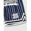 imageSOLY HUX Mens Striped Letter Graphic Sweat Shorts Drawstring Waist Track Shorts with PocketDark Blue Striped