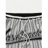 imageSOLY HUX Mens Striped Letter Graphic Sweat Shorts Drawstring Waist Track Shorts with PocketLight Grey Striped