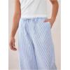 imageSOLY HUX Mens Striped Pants Drawstring Elastic Waist Wide Leg Baggy Pants Casual StreetwearLight Blue Striped