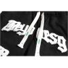 imageSOLY HUX Mens Sweat Shorts Letter Graphic Drawstring Elastic Waist Workout Shorts with PocketsBlack Letter