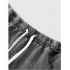 imageSOLY HUX Mens Y2k Baggy Sweatpants Straight Leg Drawstring Elastic Waist Hip Hop Casual Pants StreetwearDark Grey