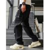 imageSOLY HUX Mens Y2k Gothic Straight Leg Baggy Cargo Pants with Pocket Hip Hop Outfit StreetwearBlack Cross