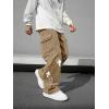 imageSOLY HUX Mens Y2k Gothic Straight Leg Baggy Cargo Pants with Pocket Hip Hop Outfit StreetwearKhaki Graphic