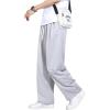 imageSOLY HUX Mens Baggy Sweatpants Drawstring Elastic Waist Straight Leg Workout Athletic Pants with PocketsPlain Grey