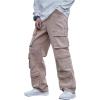 imageSOLY HUX Mens Cargo Jeans Y2k Grunge Hip Hop Wide Leg Baggy Denim Pants Streetwear with PocketsLight Brown