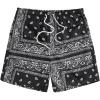 imageSOLY HUX Mens Elastic High Waisted Casual Summer ShortsBlack White Paisley