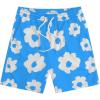 imageSOLY HUX Mens Floral Graphic Print Drawstring High Waist Shorts Casual Shorts with PocketsBlue Floral Print
