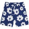 Dark Blue Floral Print