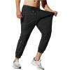 imageSOLY HUX Mens Joggers Sweatpants Skinny Running Gym Athletic Track Pants with Zipper PocketsBlack Printed