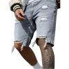 imageSOLY HUX Mens Ripped Jean Shorts Streetwear Distressed Straight Leg Summer Denim ShortsLight Wash