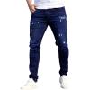 imageSOLY HUX Mens Ripped Jeans Distressed Skinny Stretch Casual Denim Pants with PocketDark Wash