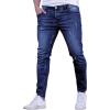 imageSOLY HUX Mens Ripped Skinny Jeans Classic Stretchy Slim Fit Denim Pants with PocketDark Wash
