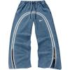 imageSOLY HUX Mens Side Striped Sweatpants Drawstring Waist Zipper Baggy Wide Leg Pants StreetwearDusty Blue
