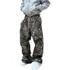 imageSOLY HUX Mens Y2k Camo Sweatpants Drawstring Elastic Waist Baggy Straight Leg Pants with Pockets StreetwearArmy Green Camo