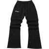 imageSOLY HUX Mens Y2k Sweatpants Sparkly Rhinestone Drawstring Elastic Waist Flare Pants StreetwearBlack Letter