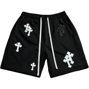 imageSOLY HUX Mens Gothic Graphic Shorts Y2K Drawstring Waist Summer Workout Track Shorts StreetwearBlack Graphic