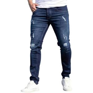 imageSOLY HUX Mens Ripped Jeans Distressed Skinny Stretchy Classic Denim Pants with PocketDark Wash