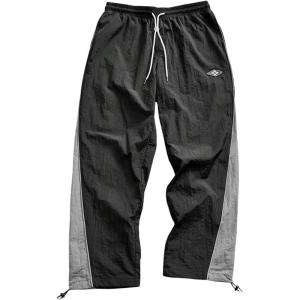 imageSOLY HUX Mens Sports Athletic Pants Drawstring Waist Straight Leg Casual Workout Baggy SweatpantsGrey