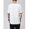 imageSOLY HUX Mens Crown Letter Print Striped Trim Tee Tops Short Sleeve Crew Neck Summer T ShirtWhite Printed