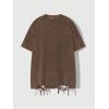 imageSOLY HUX Mens Graphic Tees Y2K Vintage T Shirts Summer Trendy Casual Distressed Tops StreetwearCoffee Brown
