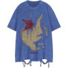 imageSOLY HUX Mens Graphic Tees Y2K Vintage T Shirts Summer Trendy Casual Distressed Tops StreetwearBlue Graphic