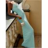 imageSOLY HUX Womens Elegant Mesh V Neck Bodycon Maxi Dress Summer Cocktail Party Wedding Guest Long Cami SundressesPlain Mint Green