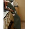 imageSOLY HUX Womens Elegant Mesh V Neck Bodycon Maxi Dress Summer Cocktail Party Wedding Guest Long Cami SundressesPure Army Green