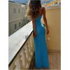imageSOLY HUX Womens Elegant Mesh V Neck Bodycon Maxi Dress Summer Cocktail Party Wedding Guest Long Cami SundressesPure Light Blue