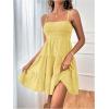 imageSOLY HUX Womens Sundress Smock Cami Mini Dress Sleeveless Swing A Line Short Dresses Casual Cute Summer DressesSolid Light Yellow