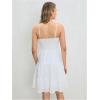 imageSOLY HUX Womens Sundress Smock Cami Mini Dress Sleeveless Swing A Line Short Dresses Casual Cute Summer DressesSolid White