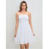 imageSOLY HUX Womens Sundress Smock Cami Mini Dress Sleeveless Swing A Line Short Dresses Casual Cute Summer DressesSolid White