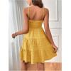 imageSOLY HUX Womens Sundress Smock Cami Mini Dress Sleeveless Swing A Line Short Dresses Casual Cute Summer DressesSolid Yellow