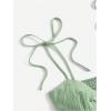 imageSOLY HUX Womens Tie Shoulder Y2k Cami Sun Dress Cute Spaghetti Strap Casual Summer A Line Short Mini DressesPlain Mint Green